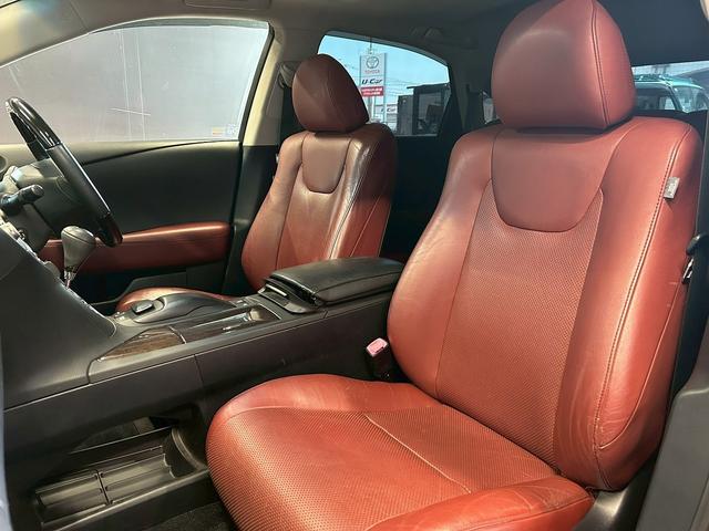ＲＸ ＲＸ４５０ｈ　バージョンＬ　（サンルーフ）（純正エアサス）（禁煙車）（後期型）（茶本革シート）（純正ＨＤＤナビ）（シートヒーター＆エアコン）（１００Ｖ電源）（４ＷＤ）（クルコン）（ＬＥＤヘッドライト）（モデリスタ１９インチＡＷ）（46枚目）