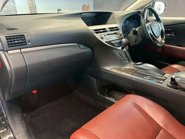 ＲＸ ＲＸ４５０ｈ　バージョンＬ　（サンルーフ）（純正エアサス）（禁煙車）（後期型）（茶本革シート）（純正ＨＤＤナビ）（シートヒーター＆エアコン）（１００Ｖ電源）（４ＷＤ）（クルコン）（ＬＥＤヘッドライト）（モデリスタ１９インチＡＷ）（47枚目）
