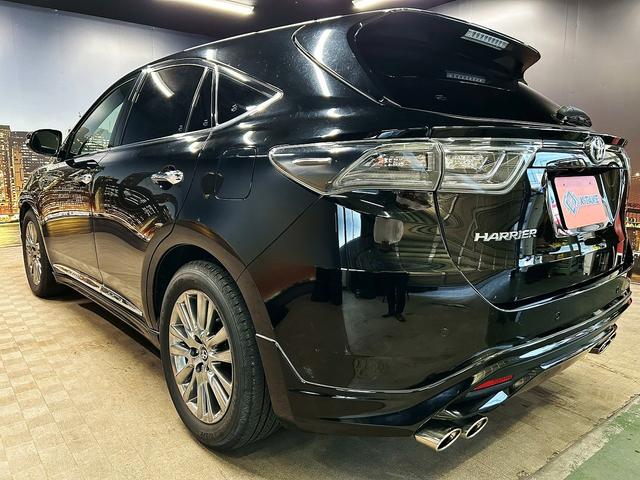 ハリアー プレミアム　アドバンスドパッケージ　（禁煙車）（ＴＲＤエアロ）（５ＪＩＧＥＮマフラー）（メーカーナビ）（ＪＢＬサウンド）（レーダークルーズ）（黒本革シート）（パワーバックドア）（クリアランスソナー）（ＥＴＣ）（純正１８インチＡＷ）（26枚目）