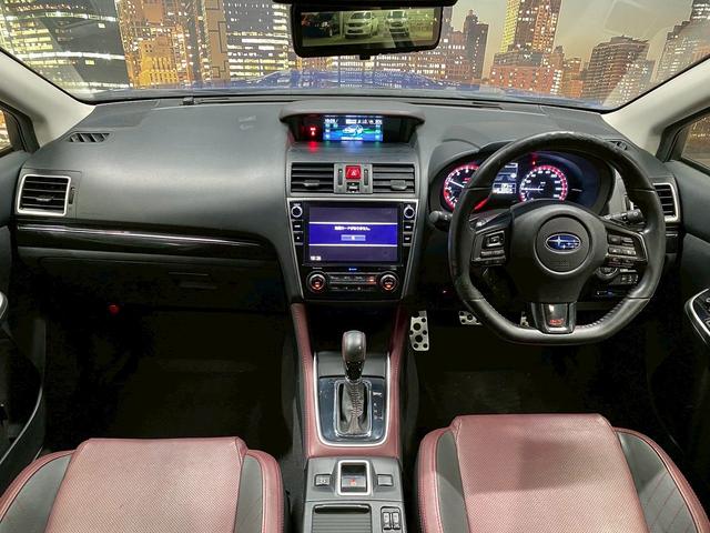 レヴォーグ ２．０ＳＴＩスポーツアイサイト　（禁煙車）（サンルーフ）（柿本マフラー）（フルエアロ）（赤本革）（ターボ）（純正ＳＤナビ）（レーダークルーズ）（パドルシフト）（パワーシート）（シートヒーター）（シートメモリー）（純正１８インチＡＷ）（5枚目）