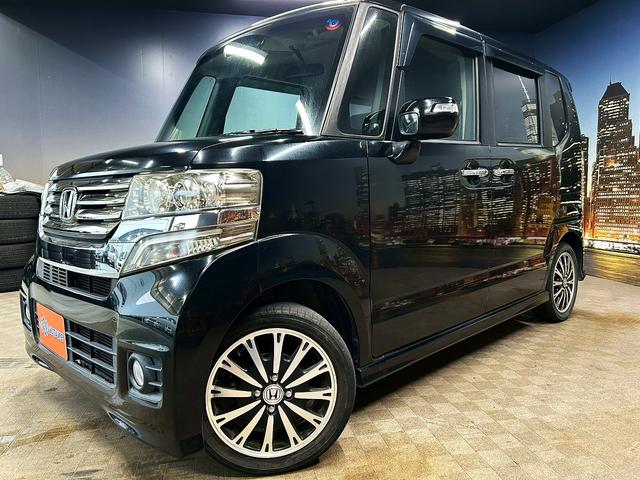 N-BOXカスタム G・ターボAパッケージ (禁煙車)(両側パワースライドドア)(ターボ)(クルコン)(ケンウッドメモリナビ)(バックカメラ)(チップアップシート)(HIDヘッドライト)(プッシュスタート&スマートキー)(純正15インチAW(23枚目)