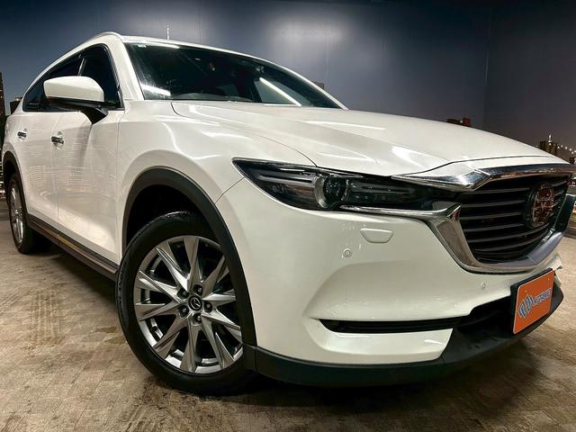 CX-8 XD Lパッケージ (禁煙車)(3列シート)(4WD)(フリップダウン)(黒本革)(純正SDナビ)(全周囲カメラ)(LEDヘッドライト)(室内灯LED)(レーダークルーズコントロール)(純正19インチAW)(25枚目)