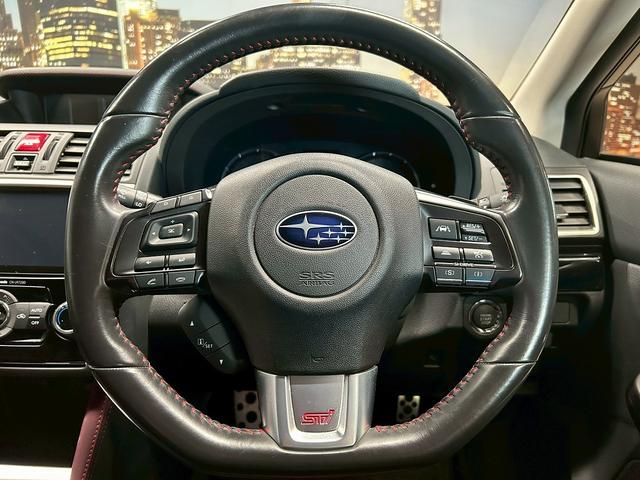 レヴォーグ １．６ＳＴＩスポーツアイサイト　アドバンスセーフティパッケージ　（禁煙車）（４ＷＤ）（赤茶本革シート）（ＳＴＩエアロ）（レーダークルーズ）（メーカーＳＤナビ）（パドルシフト）（バック＆サイドカメラ）（ＥＴＣ）（純正１８インチＡＷ）（34枚目）