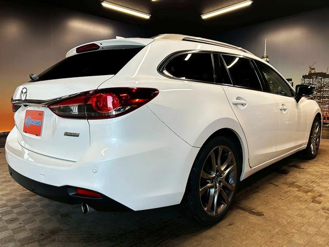 アテンザワゴン ＸＤ　Ｌパッケージ　（禁煙車）（黒本革シート）（ＢＯＳＥサウンド）（レーダークルーズ）（ルーフレール）（メーカーナビ）（ヒーター付パワーシート）（パドルシフト）（ＢＳＭ）（ビルトインＥＴＣ）（純正１９インチＡＷ）（23枚目）