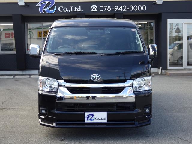 ハイエースワゴン ＧＬファインテックツアラー・１１インチナビ／フルセグＴＶ　アルパイン１１インチナビ／フルセグＴＶ・全方位カメラ・デジタルインナーミラー・両側パワースライドドア・１２．８インチフリップダウンモニター・レザー調シートカバー・ドライブレコーダー前後・ブルートゥース（5枚目）