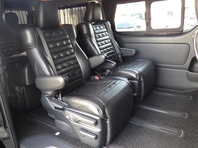 ハイエースワゴン ＧＬファインテックツアラー・１１インチナビ／フルセグＴＶ　アルパイン１１インチナビ／フルセグＴＶ・全方位カメラ・デジタルインナーミラー・両側パワースライドドア・１２．８インチフリップダウンモニター・レザー調シートカバー・ドライブレコーダー前後・ブルートゥース（17枚目）