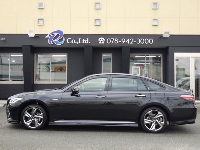 クラウンハイブリッド RSアドバンス Four・TRDエアロ・ナビTV・PCS 4WD TRDエアロ メーカーナビ フルセグ バックカメラ デジタルインナーミラー ヘッドアップディスプレイ プリクラッシュセーフティー BSM レーダークルーズ LTA ハーフレザーシート ETC(3枚目)