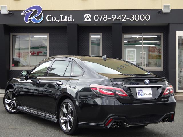 クラウンハイブリッド RSアドバンス Four・TRDエアロ・ナビTV・PCS 4WD TRDエアロ メーカーナビ フルセグ バックカメラ デジタルインナーミラー ヘッドアップディスプレイ プリクラッシュセーフティー BSM レーダークルーズ LTA ハーフレザーシート ETC(4枚目)