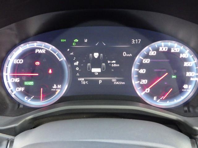 クラウンハイブリッド RSアドバンス Four・TRDエアロ・ナビTV・PCS 4WD TRDエアロ メーカーナビ フルセグ バックカメラ デジタルインナーミラー ヘッドアップディスプレイ プリクラッシュセーフティー BSM レーダークルーズ LTA ハーフレザーシート ETC(8枚目)