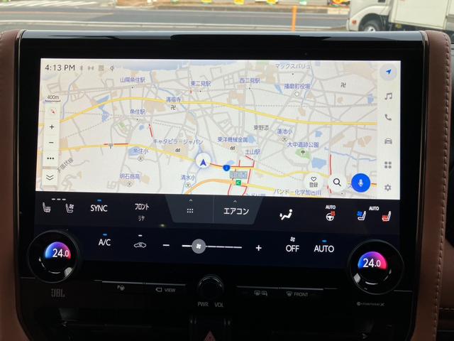 ヴェルファイアハイブリッド エグゼクティブラウンジ・ＪＢＬ・リアエンター・ムーンルーフ　ＪＢＬプレミアムサウンド　１４インチナビＴＶ　１４インチリアエンター　左右独立ムーンルーフ　ブラウン本革シート　エグゼクティブラウンジシート　セーフティセンス　ユニバーサルステップ（8枚目）