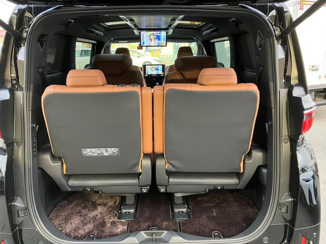 ヴェルファイアハイブリッド エグゼクティブラウンジ・ＪＢＬ・リアエンター・ムーンルーフ　ＪＢＬプレミアムサウンド　１４インチナビＴＶ　１４インチリアエンター　左右独立ムーンルーフ　ブラウン本革シート　エグゼクティブラウンジシート　セーフティセンス　ユニバーサルステップ（32枚目）