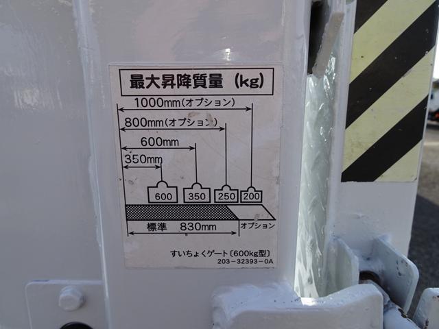 キャンター 平ボディパワーゲート付・積載量２ｔ・ワイド・ロング　新明和製パワーゲート　積載量２０００ｋｇ　車両総重量４９０５ｋｇ　ワイド　ロング　全低床　最大昇降質量６００ｋｇ　アオリロープ穴４対　荷台床板張り　アオリ開閉補助装置　ＥＴＣ　キーレス　左電格ミラー（25枚目）