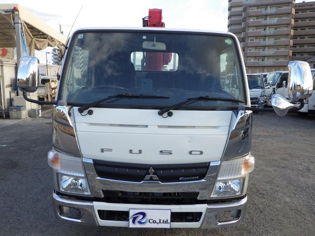 キャンター 4段クレーン 積載3t 標準 ロング MT ラジコン 荷台内寸369×178×38 車両外寸598×193×258 車両総重量7.5t未満 準中型免許 1ナンバー エンジン型式4P10 3000cc 小型 トラック ラジコン フックイン 吊り荷重2.6t(4枚目)