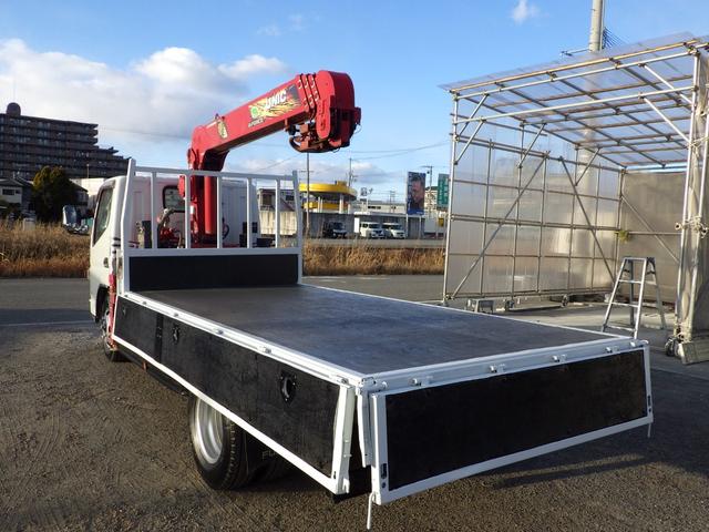 キャンター 4段クレーン 積載3t 標準 ロング MT ラジコン 荷台内寸369×178×38 車両外寸598×193×258 車両総重量7.5t未満 準中型免許 1ナンバー エンジン型式4P10 3000cc 小型 トラック ラジコン フックイン 吊り荷重2.6t(18枚目)