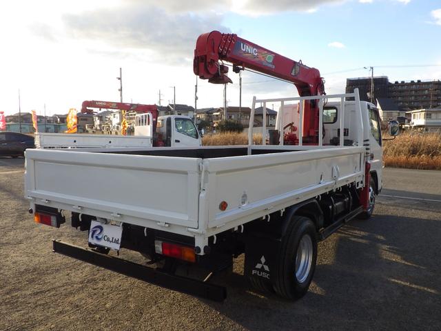 キャンター 4段クレーン 積載3t 標準 ロング MT ラジコン 荷台内寸369×178×38 車両外寸598×193×258 車両総重量7.5t未満 準中型免許 1ナンバー エンジン型式4P10 3000cc 小型 トラック ラジコン フックイン 吊り荷重2.6t(21枚目)