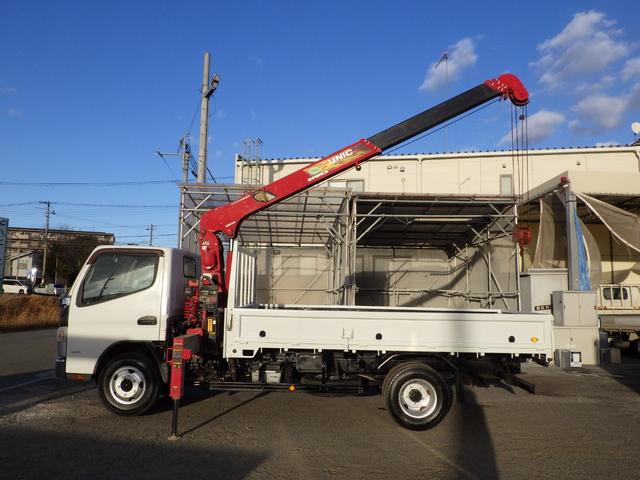 キャンター 4段クレーン 積載3t 標準 ロング MT ラジコン 荷台内寸369×178×38 車両外寸598×193×258 車両総重量7.5t未満 準中型免許 1ナンバー エンジン型式4P10 3000cc 小型 トラック ラジコン フックイン 吊り荷重2.6t(30枚目)