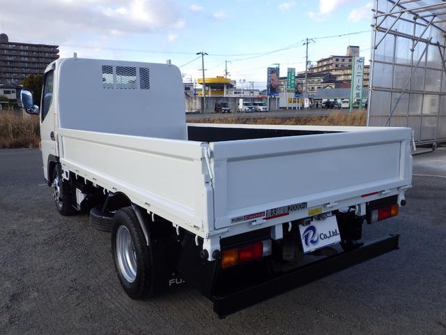キャンター 平ボディ 積載2t 10尺 全低床 AT ディーゼル 荷台内寸310×160×38 車両外寸469×169×197 車両総重量5.0t未満 準中型免許 4ナンバー エンジン型式 4P10 3000cc 保証付 小型 トラック(2枚目)