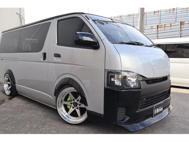 ハイエースバン ロングスーパーGL FABULOUS エアサス・BARONE XR-6・8ナンバー登録 ローダウン 両側スライドドア ETC CD/DVD フルセグ LEDヘッドランプ キーレスエントリー フルフラットシート(55枚目)
