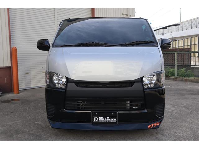 ハイエースバン ロングスーパーGL FABULOUS エアサス・BARONE XR-6・8ナンバー登録 ローダウン 両側スライドドア ETC CD/DVD フルセグ LEDヘッドランプ キーレスエントリー フルフラットシート(59枚目)