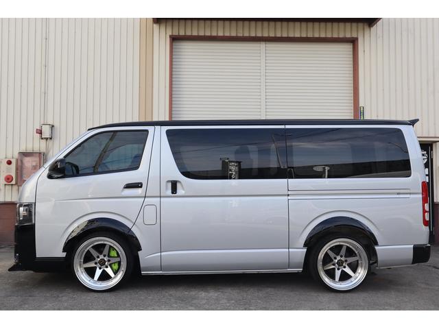 ハイエースバン ロングスーパーGL FABULOUS エアサス・BARONE XR-6・8ナンバー登録 ローダウン 両側スライドドア ETC CD/DVD フルセグ LEDヘッドランプ キーレスエントリー フルフラットシート(66枚目)