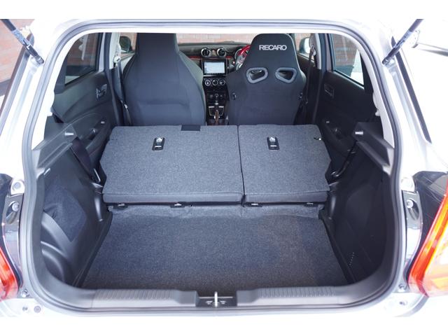 スイフトスポーツ ベースグレード 外クラッチペダル スピードリミッターカット ワンオーナー メモリーナビ 全方位カメラ SWKカーボンハンドル ETC フロアマット HKSマフラー・スーパーパワーフロウ ・シーケンシャルブローバルブ レカロシート TEIN車高調(27枚目)