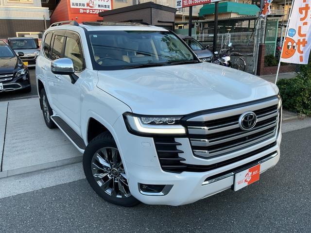 テレビ　白　2017年製 トヨタ ランドクルーザー ZX ワンオーナー サンルーフ 革