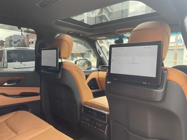 LX LX600 法人ワンオーナー★純正メーカーナビ★フルセグTV★Fモデリスタエアロ★リアエンターテインメントシステム★サンルーフ★茶革シート★クールBOX★デジタルインナーミラー★純正OP22AW★ルーフレール(35枚目)