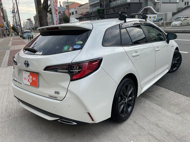 カローラツーリング ハイブリッド　ダブルバイビー　ワンオーナー★純正ディスプレイオーディオ（ナビＴＶ付）★合皮黒ハーフレザー★シートＨ★ハンドルＨ★セーフティセンス★ルーフキャリア★モデリスタスカッフプレート★ブラインドスポット★ＥＴＣ★Ｒカメラ（7枚目）