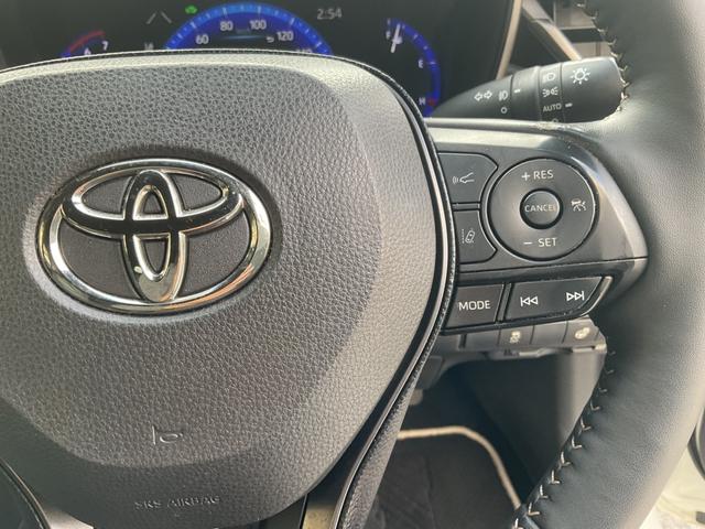 カローラツーリング ハイブリッド　ダブルバイビー　ワンオーナー★純正ディスプレイオーディオ（ナビＴＶ付）★合皮黒ハーフレザー★シートＨ★ハンドルＨ★セーフティセンス★ルーフキャリア★モデリスタスカッフプレート★ブラインドスポット★ＥＴＣ★Ｒカメラ（37枚目）