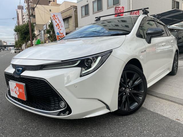 カローラツーリング ハイブリッド　ダブルバイビー　ワンオーナー★純正ディスプレイオーディオ（ナビＴＶ付）★合皮黒ハーフレザー★シートＨ★ハンドルＨ★セーフティセンス★ルーフキャリア★モデリスタスカッフプレート★ブラインドスポット★ＥＴＣ★Ｒカメラ（51枚目）