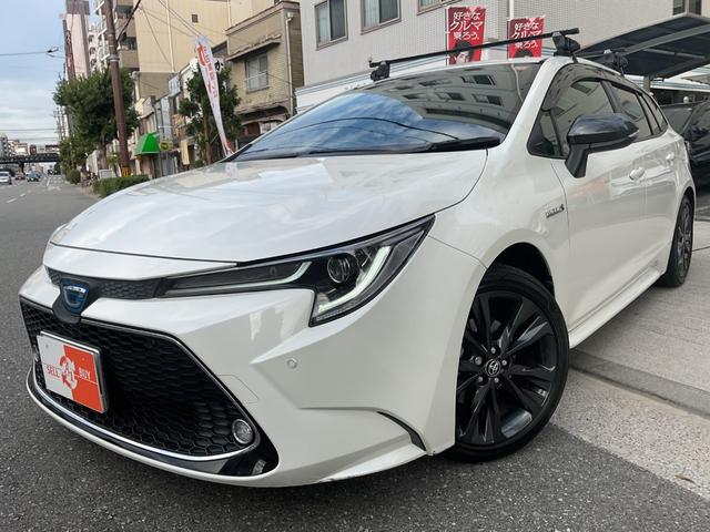カローラツーリング ハイブリッド　ダブルバイビー　ワンオーナー★純正ディスプレイオーディオ（ナビＴＶ付）★合皮黒ハーフレザー★シートＨ★ハンドルＨ★セーフティセンス★ルーフキャリア★モデリスタスカッフプレート★ブラインドスポット★ＥＴＣ★Ｒカメラ（52枚目）