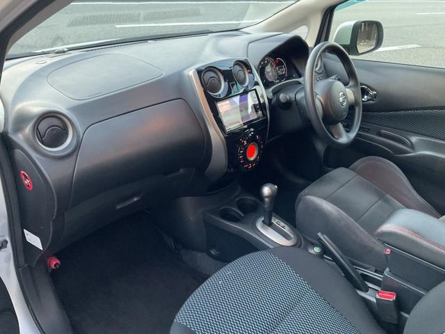 ノート X DIG-S 社外HDDストラーダナビフルセグTV(CN-H510WD)★Bカメラ★アイドリングストップ★インテリジェントキー★Pスタート★ETC★電格ミラー★サイドバイザー★D席ニスモシート★ウーハー(18枚目)