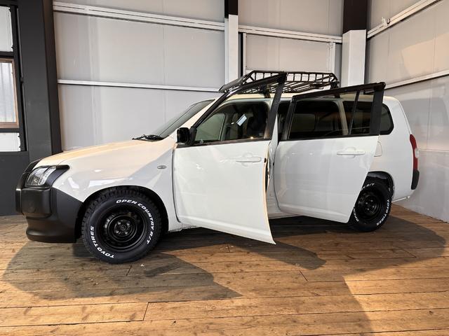 プロボックス Ｆ　カスタム　６ヶ月無償保証・距離無制限保証　新品ＴＯＹＯブロックタイヤ　ナビ　ＥＴＣ　マットブラックペイント　フロントグリルグリル　ルーフキャリア　ＥＴＣ　オープンカントリーＲＴ　ＴＯＹＯＴＡエンブレム（19枚目）