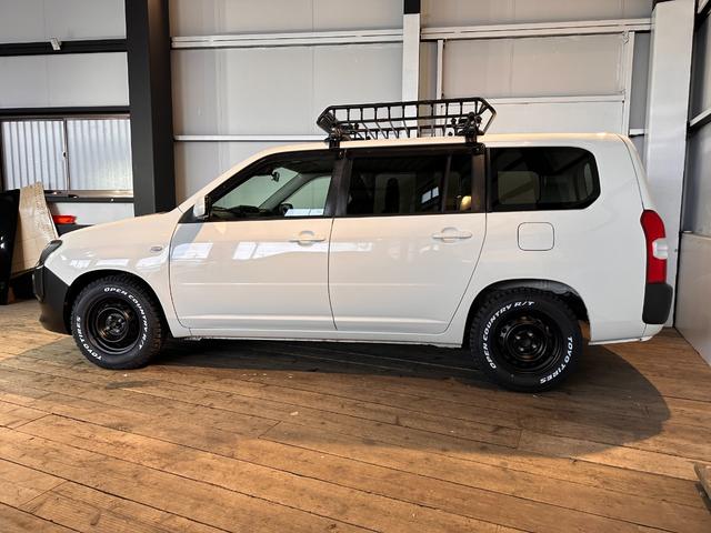 プロボックス Ｆ　カスタム　６ヶ月無償保証・距離無制限保証　新品ＴＯＹＯブロックタイヤ　ナビ　ＥＴＣ　マットブラックペイント　フロントグリルグリル　ルーフキャリア　ＥＴＣ　オープンカントリーＲＴ　ＴＯＹＯＴＡエンブレム（20枚目）