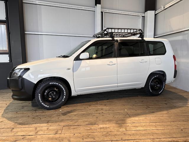 プロボックス Ｆ　カスタム　６ヶ月無償保証・距離無制限保証　新品ＴＯＹＯブロックタイヤ　ナビ　ＥＴＣ　マットブラックペイント　フロントグリルグリル　ルーフキャリア　ＥＴＣ　オープンカントリーＲＴ　ＴＯＹＯＴＡエンブレム（55枚目）