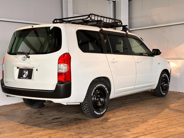 プロボックス GL 新品TOYOタイヤ/タコマ風LED/6ヶ月無償保証・距離無制限保証 ナビ ETC Bluetooth ブロックタイヤ マットブラックペイント タコマルックLED TOYOTAエンブレム ルーフキャリア(27枚目)