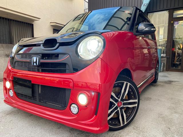 Ｎ－ＯＮＥ プレミアム　ツアラー・Ｌパッケージ　ターボ　フルエアロ　車高調　１６インチアルミ　レザー調シートカバー　カーボンボンネット　ＬＥＤヘッドライト　テール　リアウイング　センター出しマフラー　社外エアクリ　ナビ　フルセグ　Ｂｌｕｅｔｏｏｔｈ（11枚目）