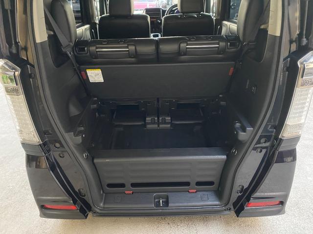 N-BOX+カスタム G・Lパッケージ ローダウン 社外16インチアルミ 前後ドラレコ 社外グリル 社外ナビ フルセグTV DVD再生 Bluetooth パワースライドドア レザー調シートカバー HIDヘッドライト LED爆光ルームランプ(33枚目)