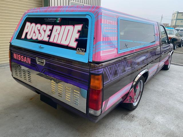 ダットサントラック ロングGL NOX適合 US仕様 シェル付き公認 フェンダートリム 社外アルミホイール シートカバー ナビ ETC ウーファー ノーズブラ ローライダー(8枚目)