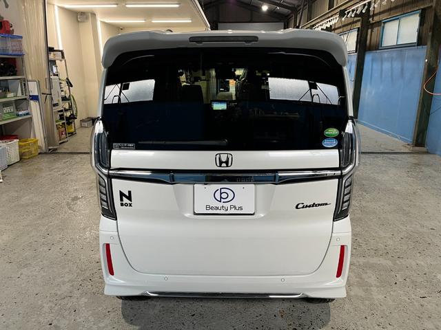 Ｎ－ＢＯＸカスタム Ｌターボ　ホンダセンシング　純正ギャザーズ８インチナビ　フルセグ地デジ　バックカメラ　両側パワースライドドア　純正１５インチＡＷ　ＬＥＤヘッドライト　ハーフレザーシート　シートヒーター　禁煙車　ＥＴＣ（3枚目）