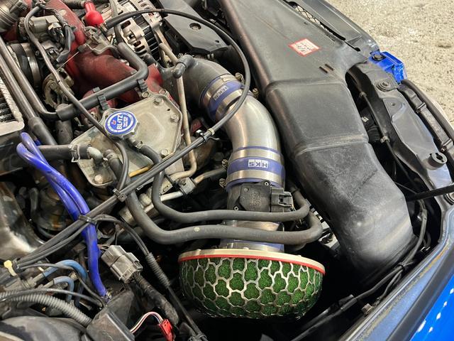 インプレッサ ＷＲＸ　ＳＴｉ　６速ＭＴ　ＳＴＩ３連メーター　社外ナビ　フルセグ　ＢＬＩＴＺ車高調＆マフラー　純正１７インチＡＷ　ｂｒｅｍｂｏ製ブレーキ　大型リアウイング　ＨＫＳエアクリーナー　ＢＬＩＴＺブローオフ　タイベル交換済み（46枚目）