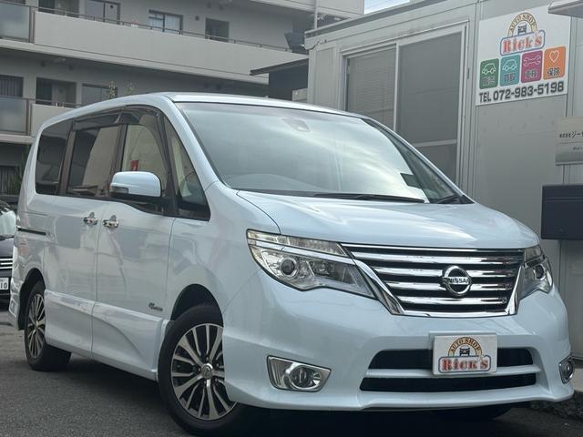 セレナ ハイウェイスター S-ハイブリッド 天井モニター 両側自動 天井モニター 両側パワースライドドア 純正大型ナビ フルセグTV バックカメラ Bluetooth再生 LEDヘッドライト アイドリングストップ 純正アルミ レーンキープアラート クルーズコントロール(5枚目)
