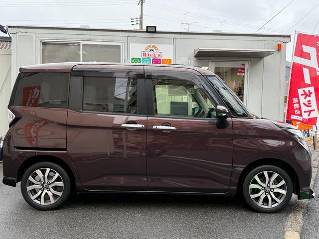 タンク カスタムG-T ターボ ナビTV BT再生 LEDヘッド ターボ 両側パワースライドドア スマートキー プッシュスタート ナビ フルセグTV Bluetooth再生 衝突被害軽減 前関シートヒーター クルーズコントロール フルエアロ 純正アルミ LEDヘッド(6枚目)