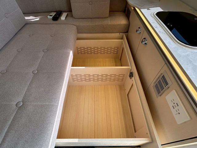 ハイゼットトラック JPStar Happy1+ 400Ahリチウムイオンバッテリー/12Vクーラー/FFヒーター/ソーラーパネル/3000Wインバーター/マックスファン/前後スタビライザー/強化足回り/リアリフトアップ/先進安全装備/(72枚目)