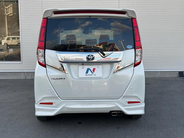 ルーミー カスタムG-T ターボ モデリスタエアロ 純正ナビ 両側電動スライドドア 衝突軽減ブレーキ 誤発進抑制機能 車線逸脱警報  ETC バックカメラ Bluetooth再生 DVD再生 クルーズコントロール(15枚目)