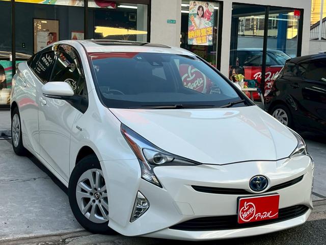 プリウス S 禁煙車 法人ワンオーナー サンルーフ セーフティセンス レーダークルーズコントロール 純正ナビテレビ バックカメラ ドライブレコーダー LEDヘッドライト(52枚目)