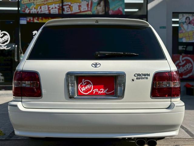 クラウンエステート アスリートE 室内車庫保管 サンルーフ 純正フロントスポイラー WORKグノーシス19インチAW(タイヤ8部山) JINspec車高調 社外2本出しマフラー 社外ステアリング(15枚目)