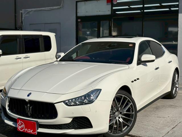 ギブリ S エグゼクティブパッケージプラス オプション21アルミ サンルーフ 赤革ベンチレーション シートヒーター アダプティブクルーズコントロール 衝突液減 メーカーナビ 社外フルセグ バックカメラ BSM(52枚目)