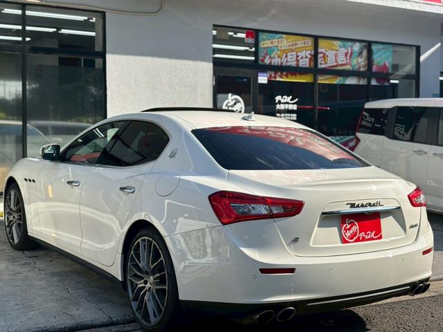 ギブリ S エグゼクティブパッケージプラス オプション21アルミ サンルーフ 赤革ベンチレーション シートヒーター アダプティブクルーズコントロール 衝突液減 メーカーナビ 社外フルセグ バックカメラ BSM(57枚目)