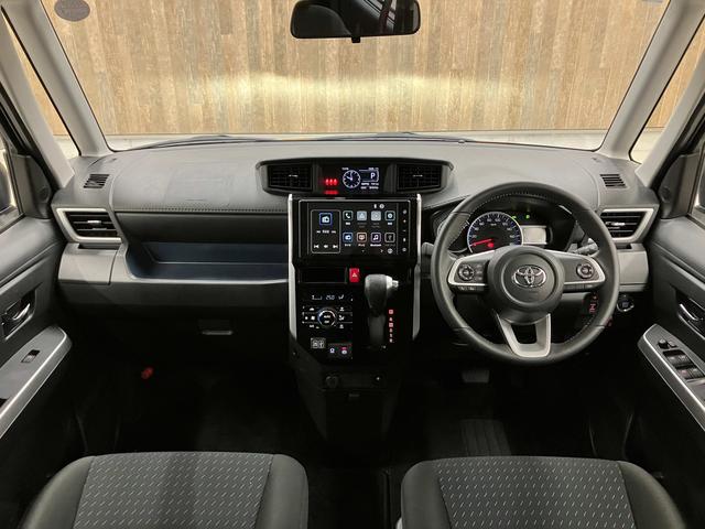 ルーミー カスタムG パノラミックビューモニター・純正9型ディスプレイオーディオ・両側電動ドア・スマアシ・コーナーセンサー・衝突軽減ブレーキ・車線逸脱警報・誤発進抑制機能純正14インチAW・フルセグ・ETC・Bluetoo(3枚目)